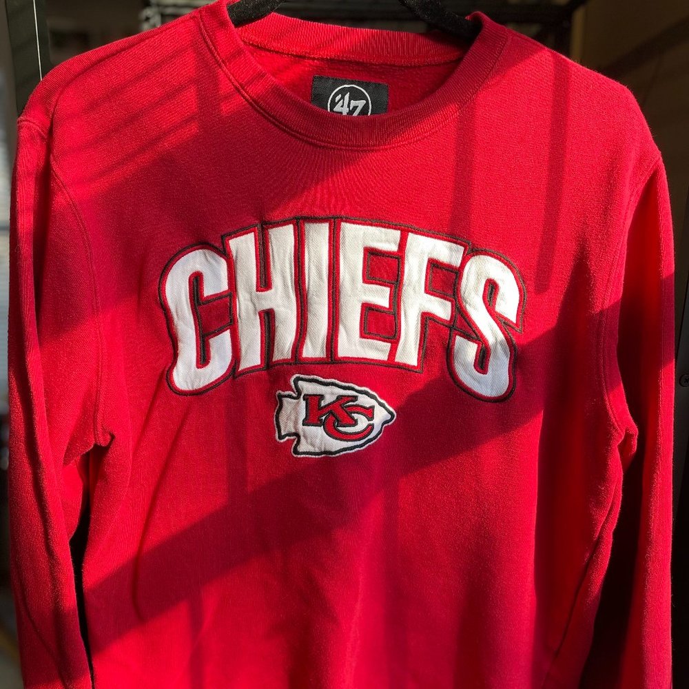 '47 Brand Kansas City Chiefs Embroidered Crewneck Sweatshirt